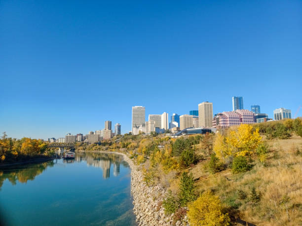istock Stunning afternoon skyline view of downtown Edmonton, Alberta, Canada 1696021822