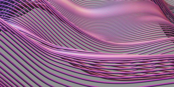 istock Color waves abstract background texture. Fluid flow abstract holographic wallpaper 1696030969