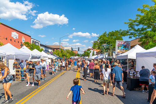 08/27/2022 - Falcon Heights, Minnesota, USA: Minnesota State Fair Vendor BABA'S