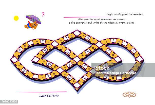 Logic Puzzle Game For Smartest Find Solution So All Equations Are ...