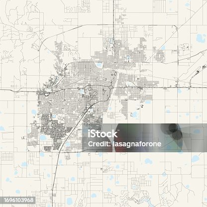 istock Amarillo, Texas, USA Vector Map 1696103968