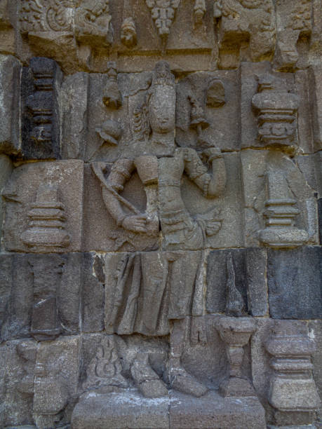 istock Decoration on stone walls in Plaosan Temple 1696389185