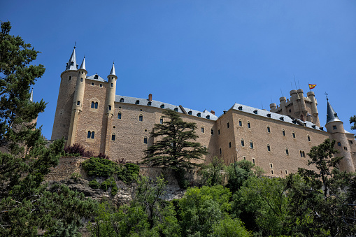 Hluboka nad Vltavou, Czech Republic - August 21, 2016: Castle Hluboka nad Vltavou is one of the most beautiful castles of the Czech Republic.