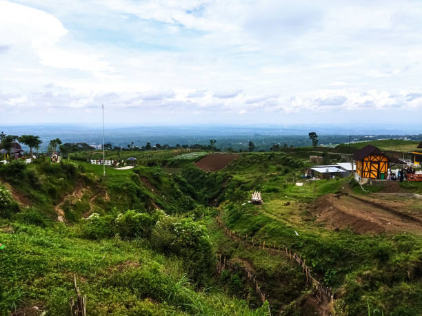 istock Scenery from the observation deck of Cepogo,Boyolali, Central Java, summer, nature of Indonesia 1696513870