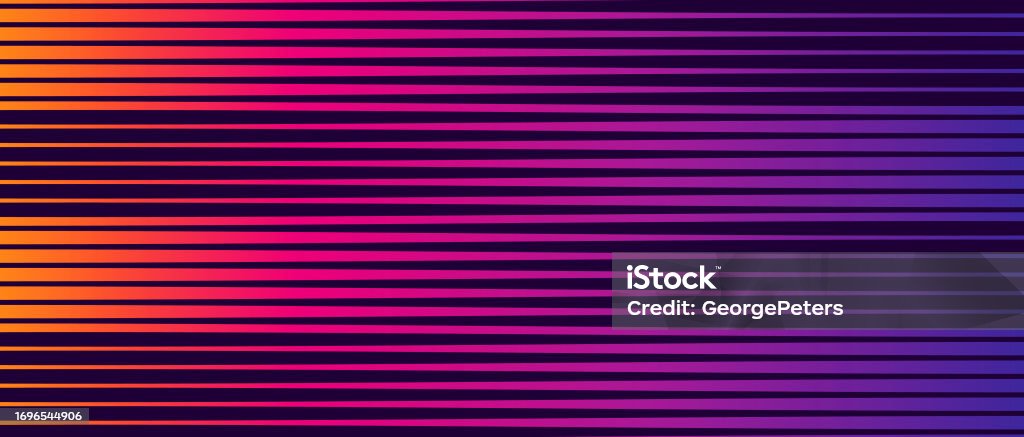Neon Colored Horizontal Stripes Background Stock Illustration ...