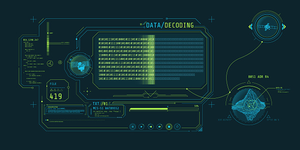 Decoding Interfaces Interface For Decoding Object Data Received From Satellite Stock ...