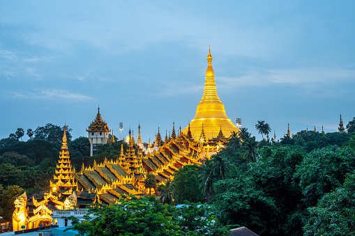 Yangon Myanmar at Shwedagon Pagoda