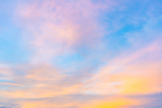 istock Colorful and beautiful summer sunset clouds 1696637130