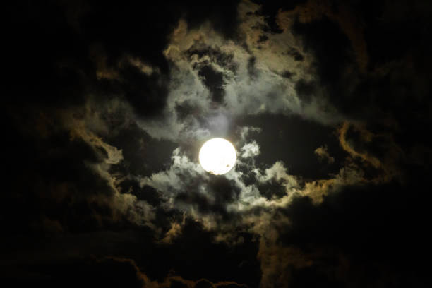 istock Super Blue Moon August  2023, moon with clouds 1696711222