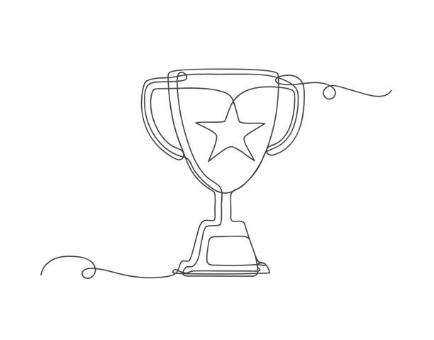 Throphy Line 9,400+ Trophy Line Drawing Stock Illustrations, Royalty-Free Vector ...