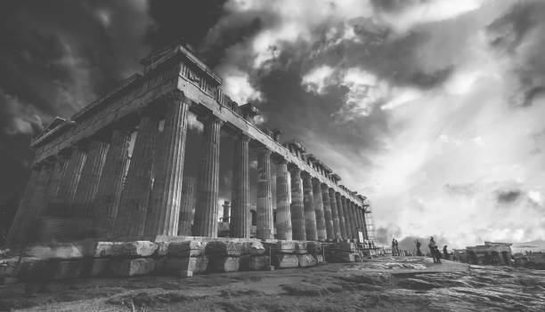 istock Columns of the Parthenon at sunset 1696757244