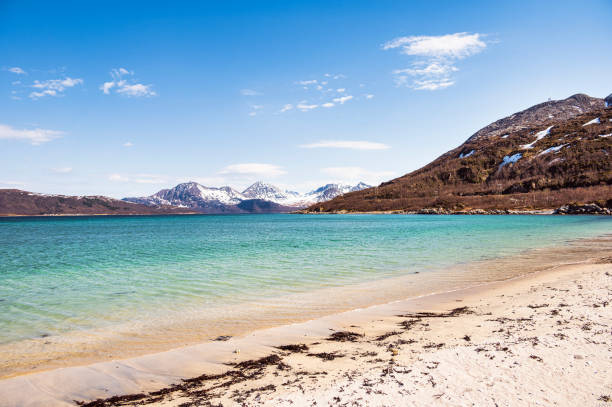 istock springtime landscape inside Troms og Finnmark county, Norway 1696764834