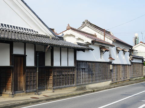 On a sunny day in June 2023, in Yonago City, Tottori Prefecture, the residence of the Goto family, a shipping wholesaler in the Yonago downtown area where the traditional townscape still remains.