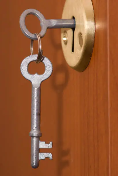 A key at the door-lock
