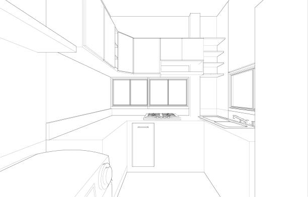 istock 3D illustration of residential project 1696790513