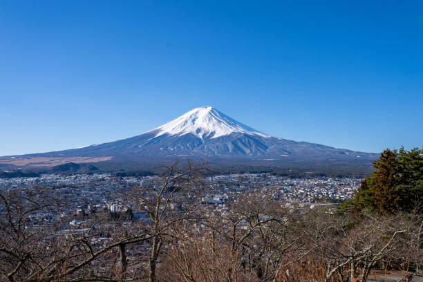 istock Mount Fuji in morning, Fujiyoshida, Japan 1696801968