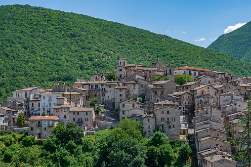 Scanno, Abruzzo.  Scanno is an Italian town of 1 782 inhabitants located in the province of L'Aquila, in Abruzzo. The municipal area, surrounded by the Marsican Mountains.