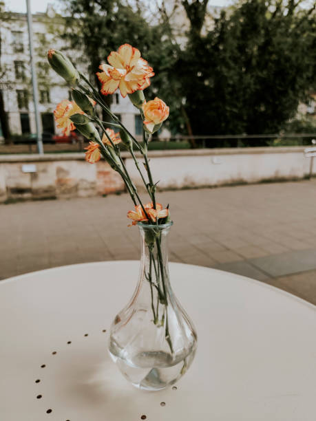 istock Elegant decor on a table in a street cafe 1696891896