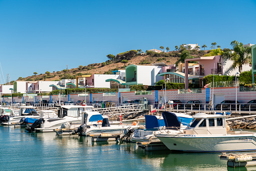 View of the Port Hercule Harbor in Monaco 2022,  Cote d'Azur
