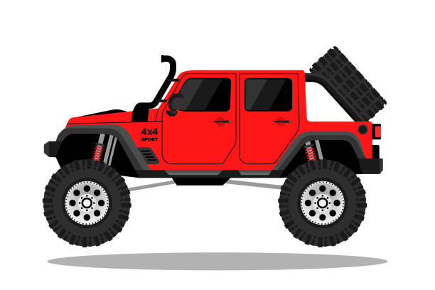 istock Off-road car outdoor adventure 4x4 illustration vector 1696918102