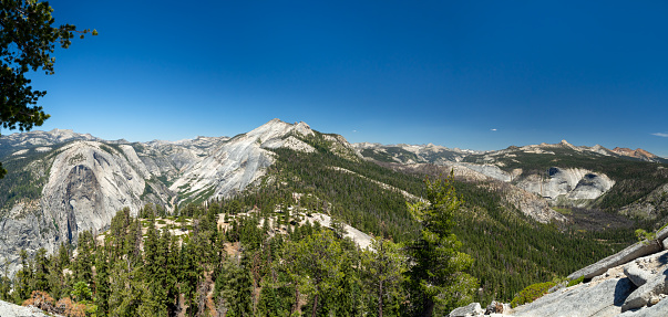 Yosemite valley national park, mountain nature, California, USA