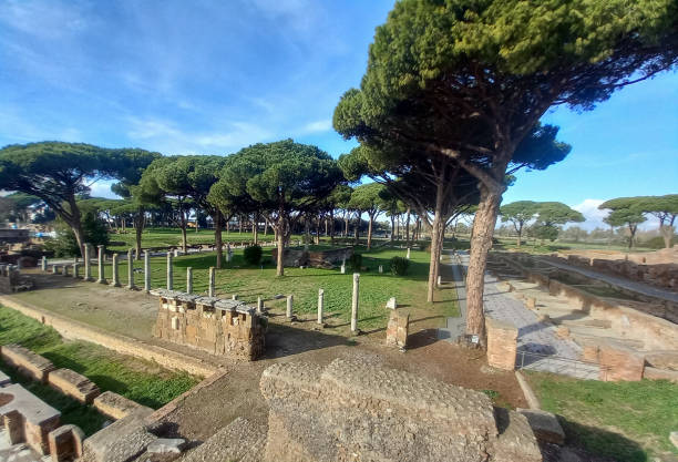 Ostia antica archeological park in Ostia, Italy
