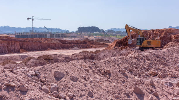 istock Construction New Buildings Roads Earthworks Machines 1697026765