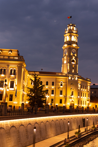 Townhall from city of Oradea from western Transylvania in Romania
