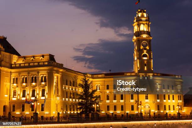 Oradea Townhall Stock Photo - Download Image Now - Architecture, Building Exterior, Built Structure