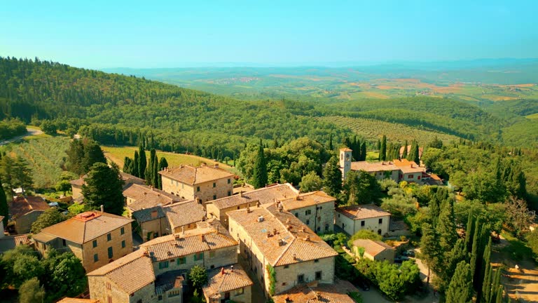 Fonterutoli, tuscan medieval town in Chianti