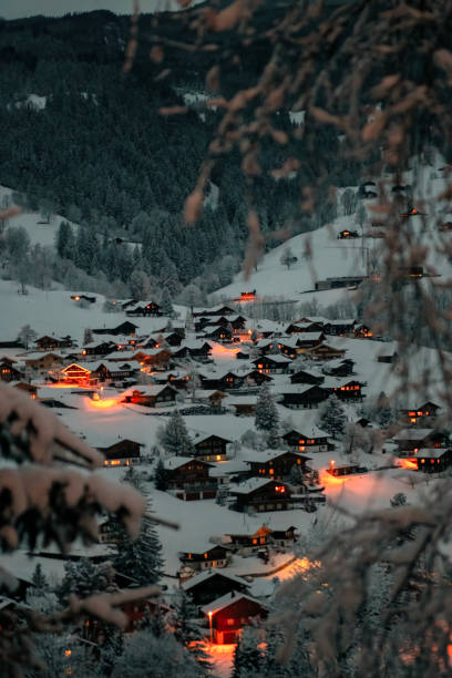 istock Winter Swiss Village 1697085250