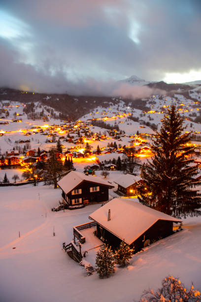 istock Winter Swiss Village 1697088324