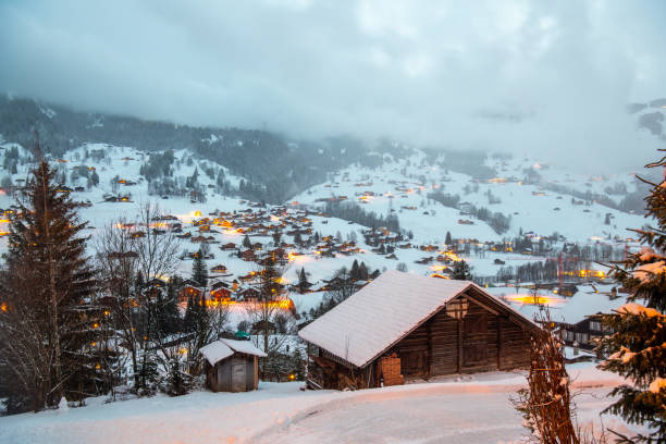istock Winter Swiss Village 1697089514