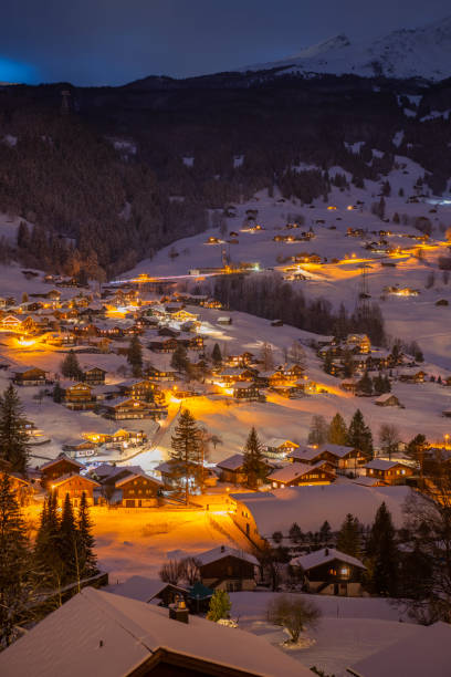 istock Winter Swiss Village 1697091409