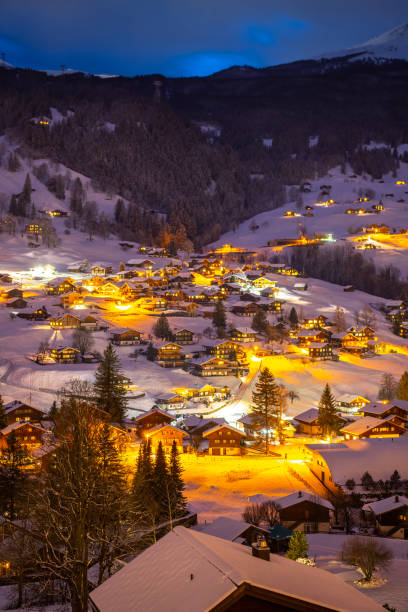 istock Winter Swiss Village 1697092086