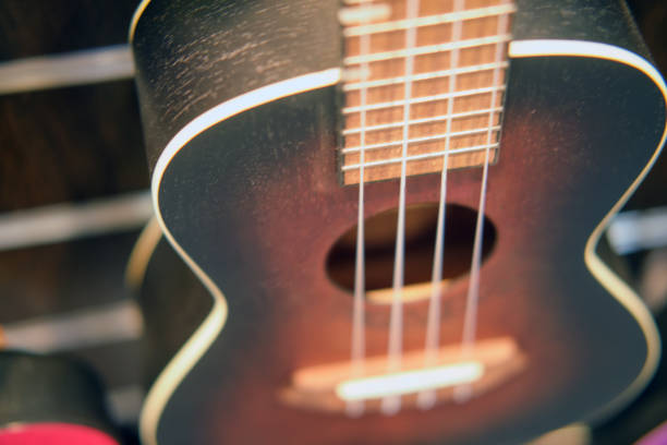 istock Close up of ukulele in the store. Selective focus. 1697123515