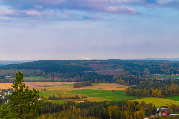 Autumn landscape in northern sweden