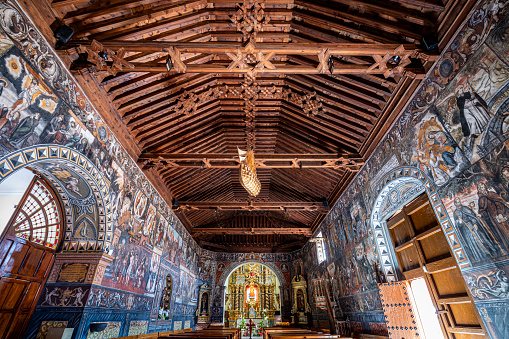 Impresionante interior del Santuario de La Santa en Totana, Murcia, España photo
