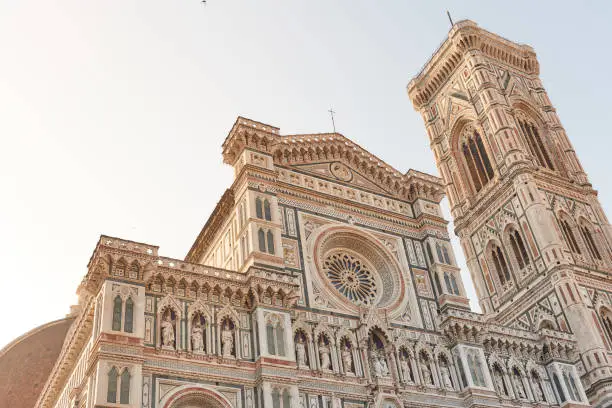 Photo of Detail of Santa Maria del Fiore Cathedral at down in Florence