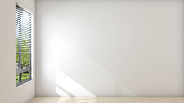 istock apartment interior design Living room, empty space Minimalist modern style. empty space White walls, parquet floors, natural light. 3D rendering 1697167624