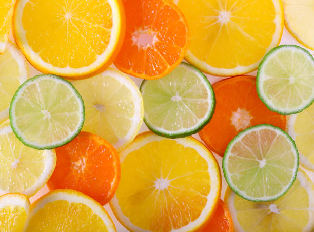 istock Sliced rounds of mix citrus fruit 1697184067