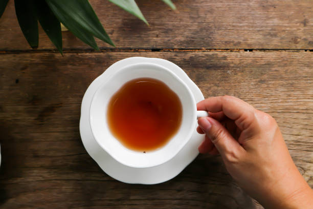 istock hot tea, tea cup or English tea for serve 1697189487