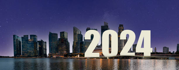 istock New Year 2024 begins in the city. 1697194466