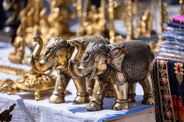 istock Brass art product at surajkund craft fair 1697201575
