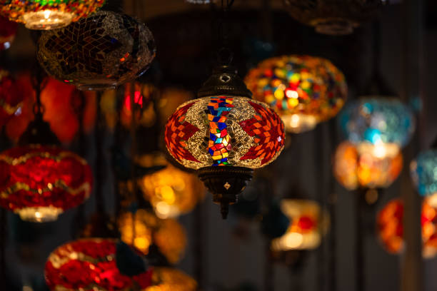 istock Colorful hanging turkish lights 1697226779