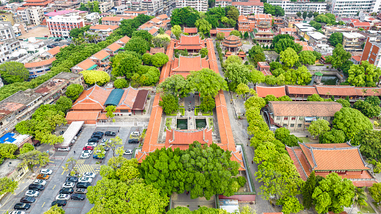 Aerial photography of Chengtian Temple in Quanzhou City, Fujian Province, China