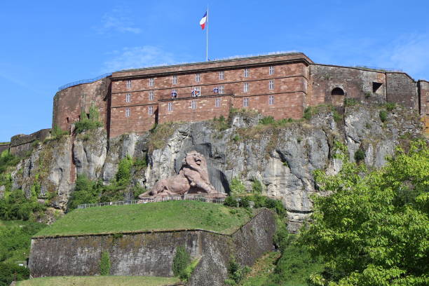 Bartholdi's lion, sculpture by Bartholdi, city of Belfort, Territoire de Belfort, France