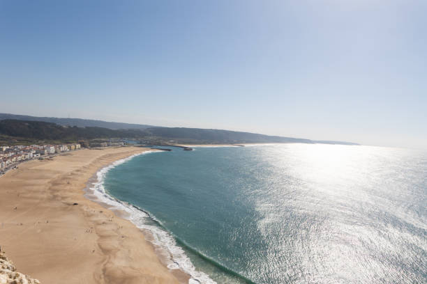Nazare - sea and beach aerial view