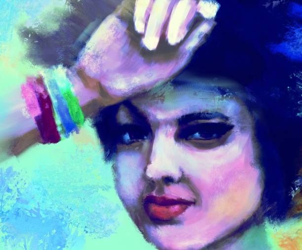 istock Impressionist portrait of a woman 1697333073