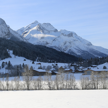 Mount Oldehore in winter, Gsteig bei Gstaad
